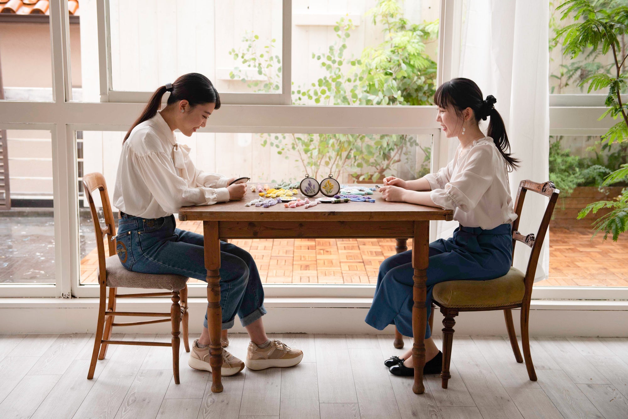 W.01💛Art Fiber Endoの花刺繍のワークショップ(4名〜)