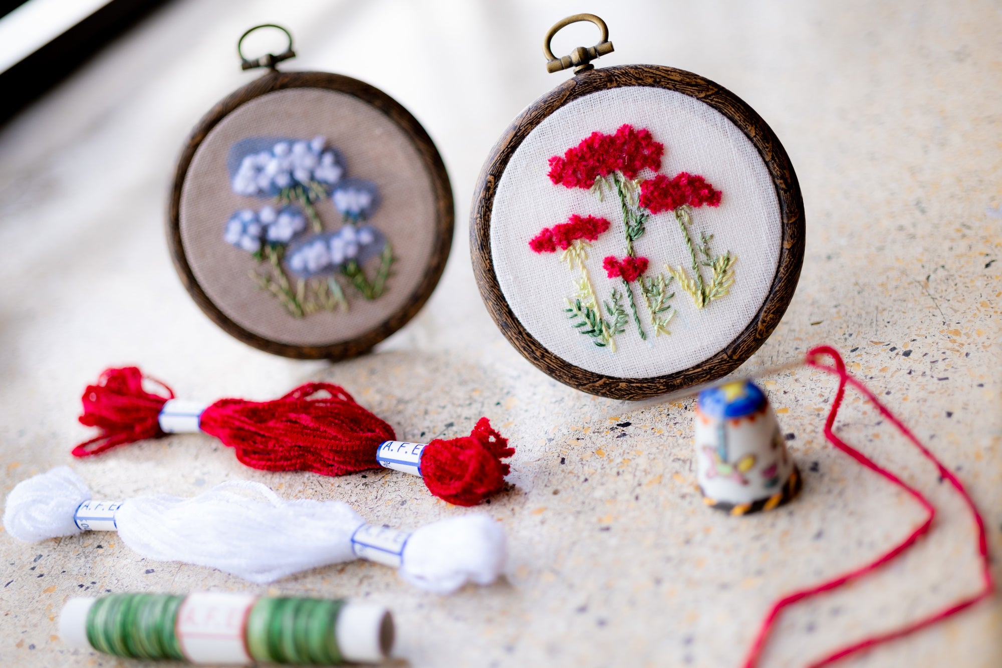 A.05❤️ノラニンジンの花刺繍キット 〜
