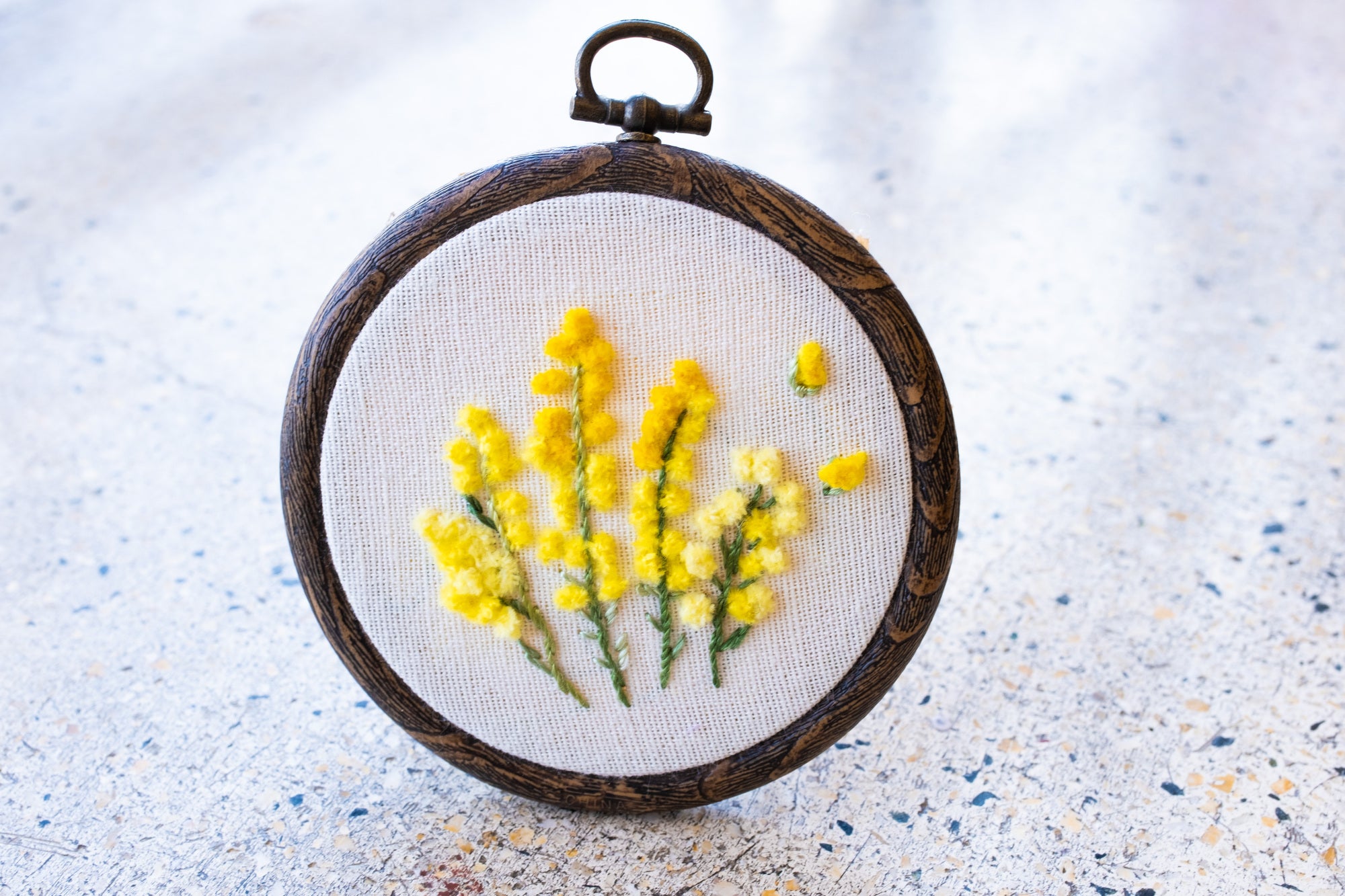 A.01💛ミモザの花刺繍製作キット〜