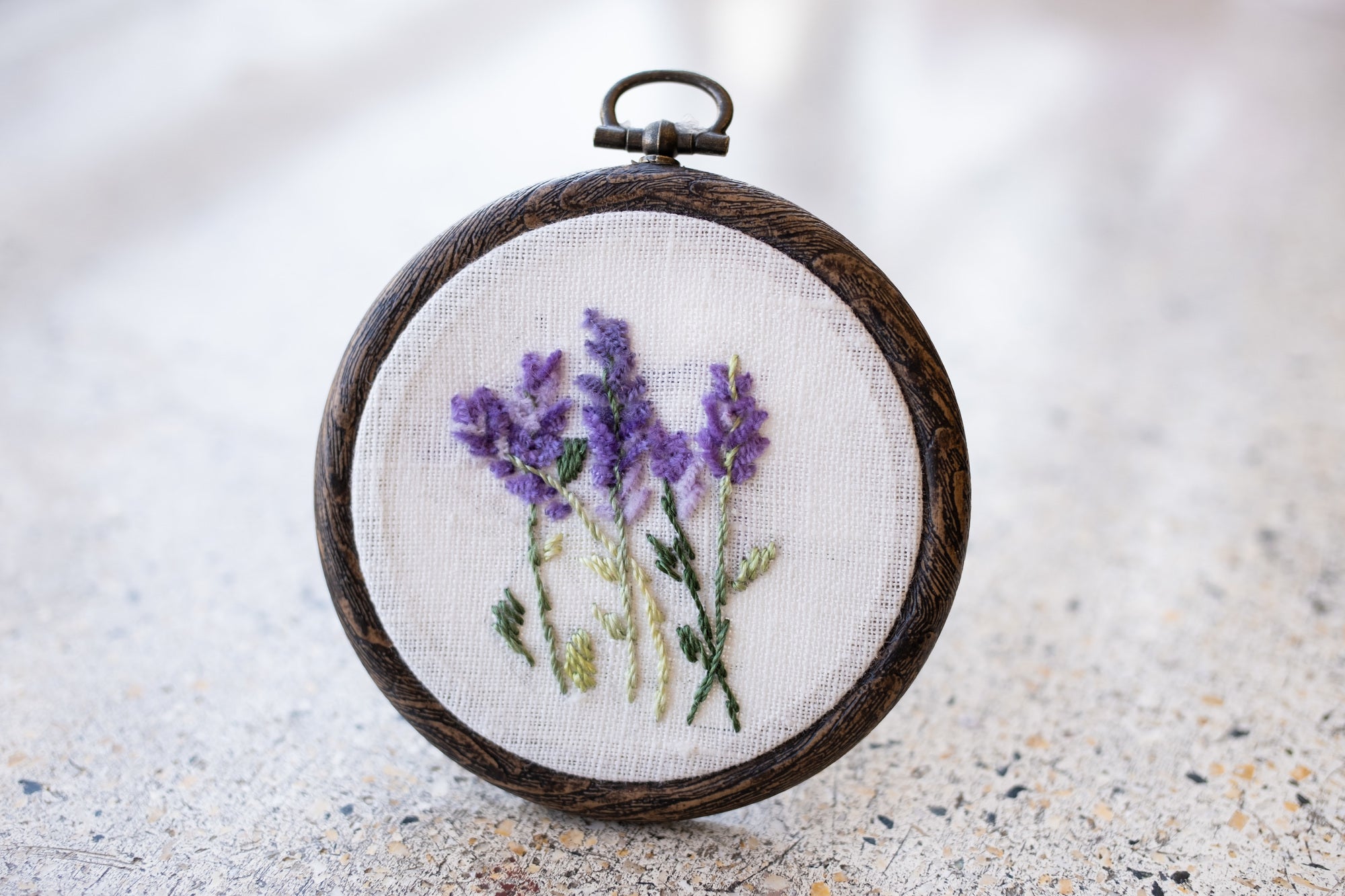 A.02💜ラベンダーの花刺繍キット〜