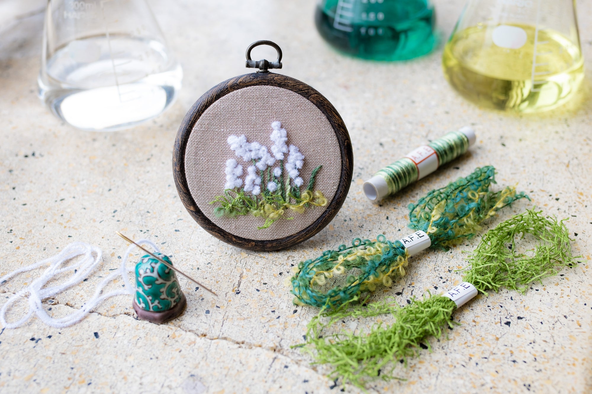 A.03  💚スズランの花刺繍製作キット 〜 – Art Fiber Endo