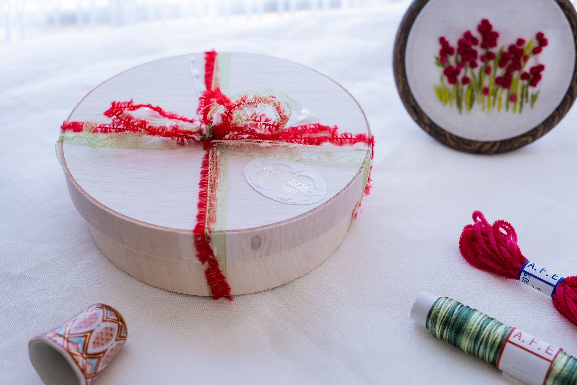 A.10🎁ギフトラッピング付き_花刺繍製作キット