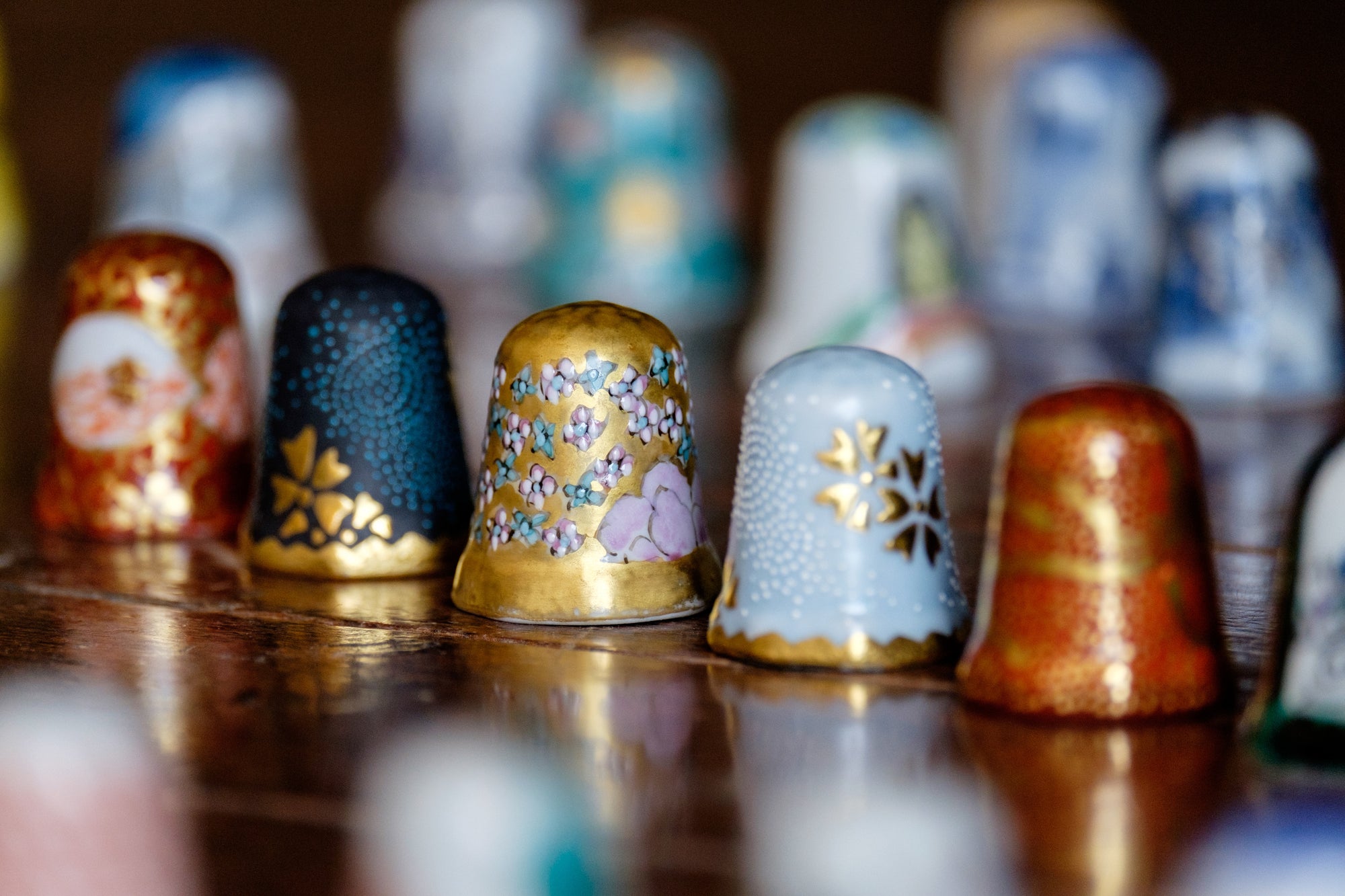 九谷シンブル＿針やすめ