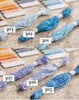 🔵モール刺繍糸＿ No.301/302/303/305/306/307からお選びください