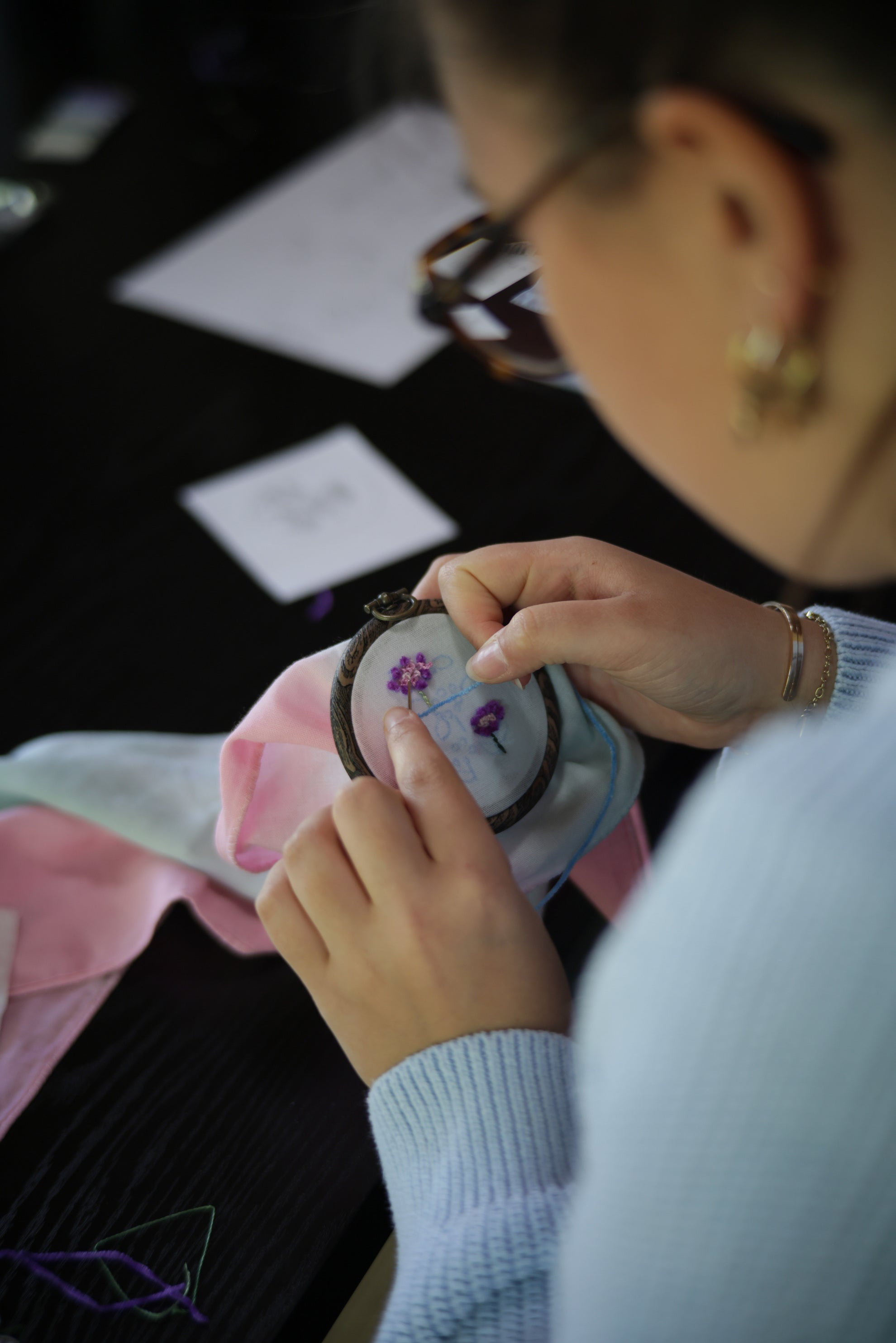Temple Flower Embroidery Workshop – July 23