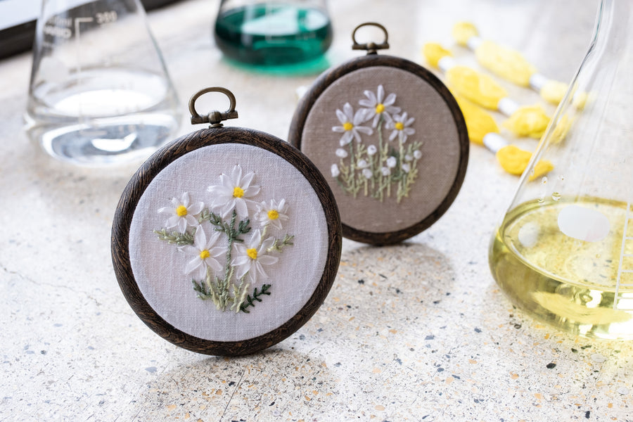 A.07🤍💛マーガレットの花刺繍キット 〜